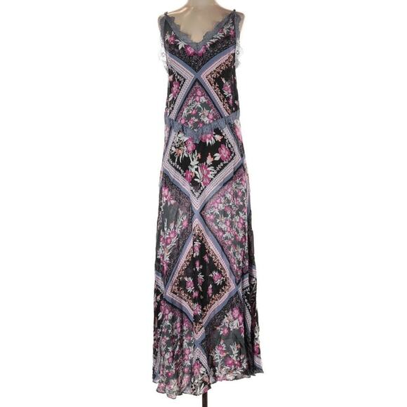 Free People Stevie Patchwork Print Small Maxi Dress - Picture 2 of 8
